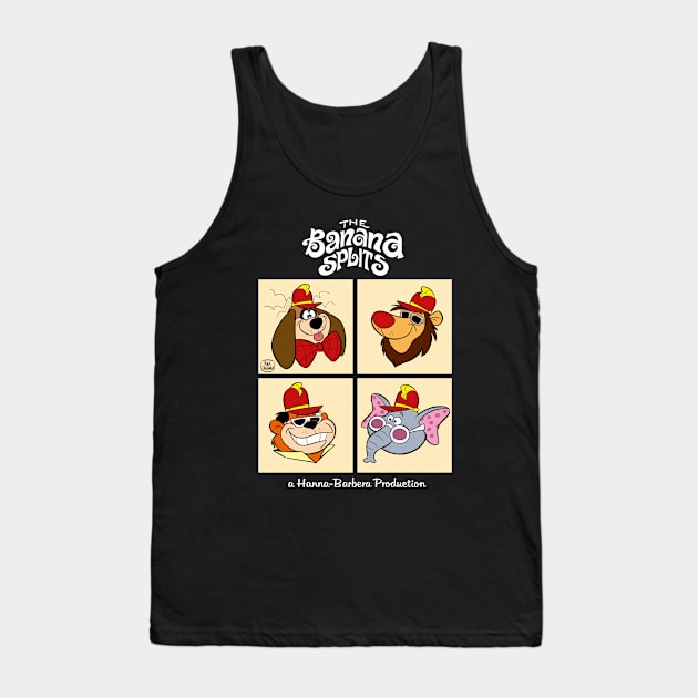 BANANA SPLITS Tank Top by markscartoonart62